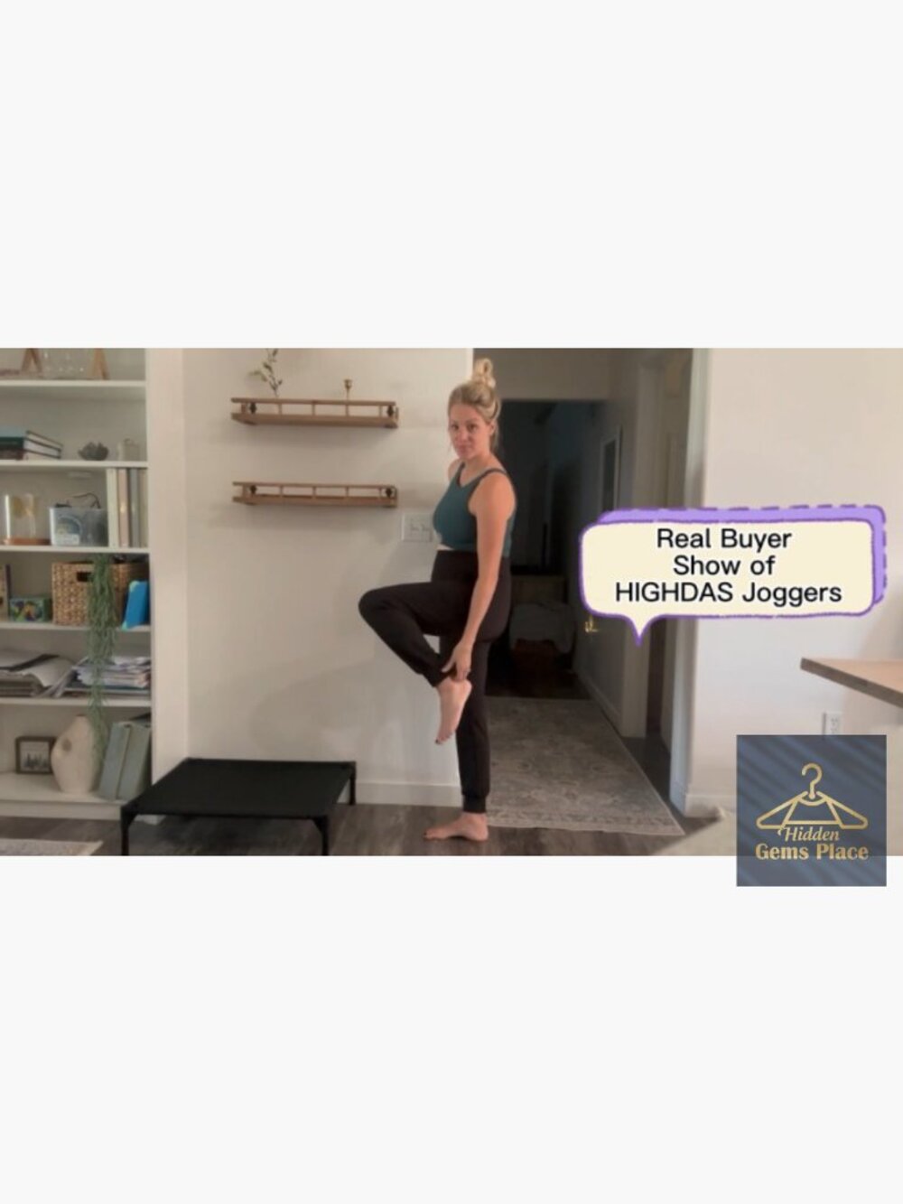 Maternity Pants with Pockets, Over Belly Joggers, Thick Pregnancy Sweatpants - Picture 6 of 7